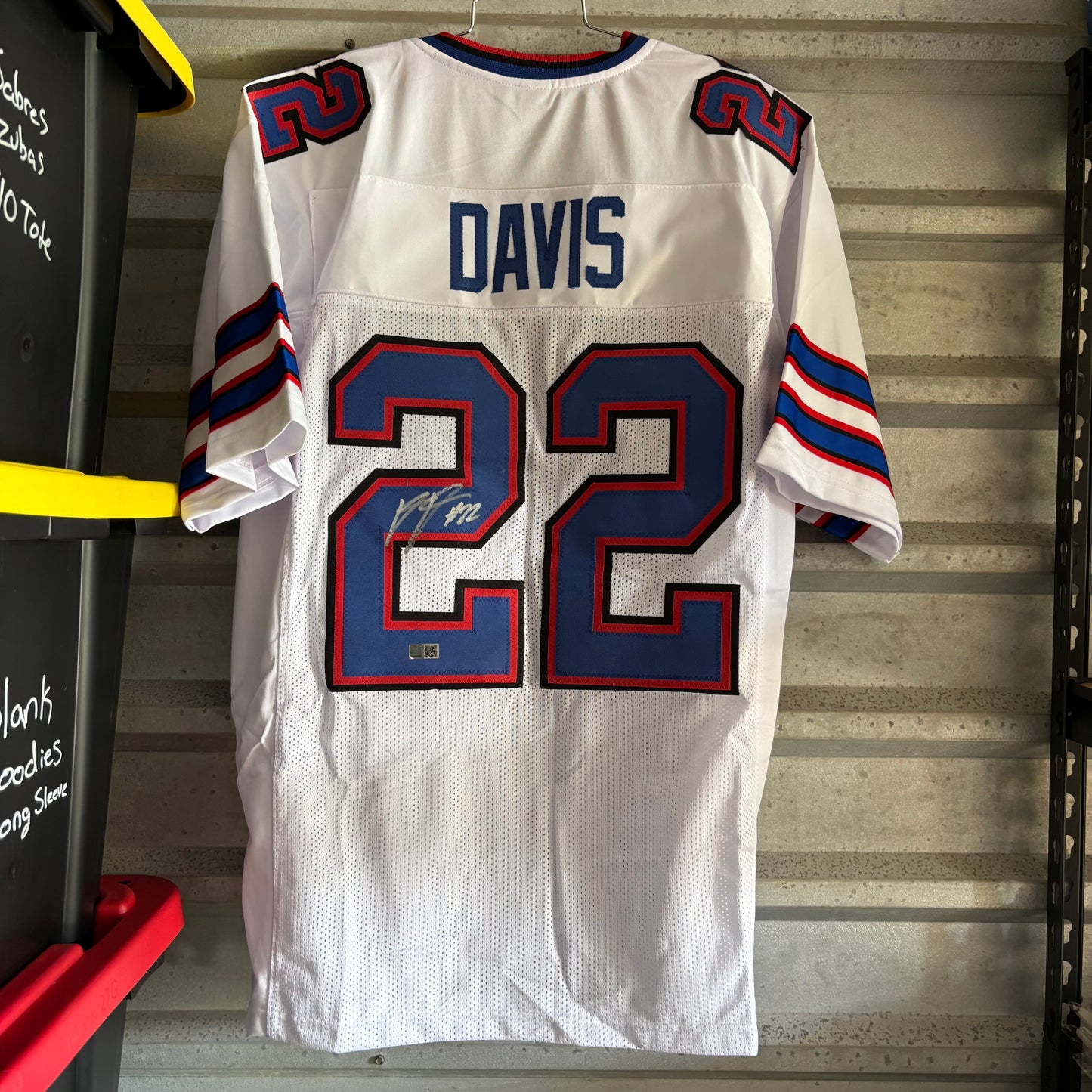 Ray Davis Signed Buffalo Bills Jersey