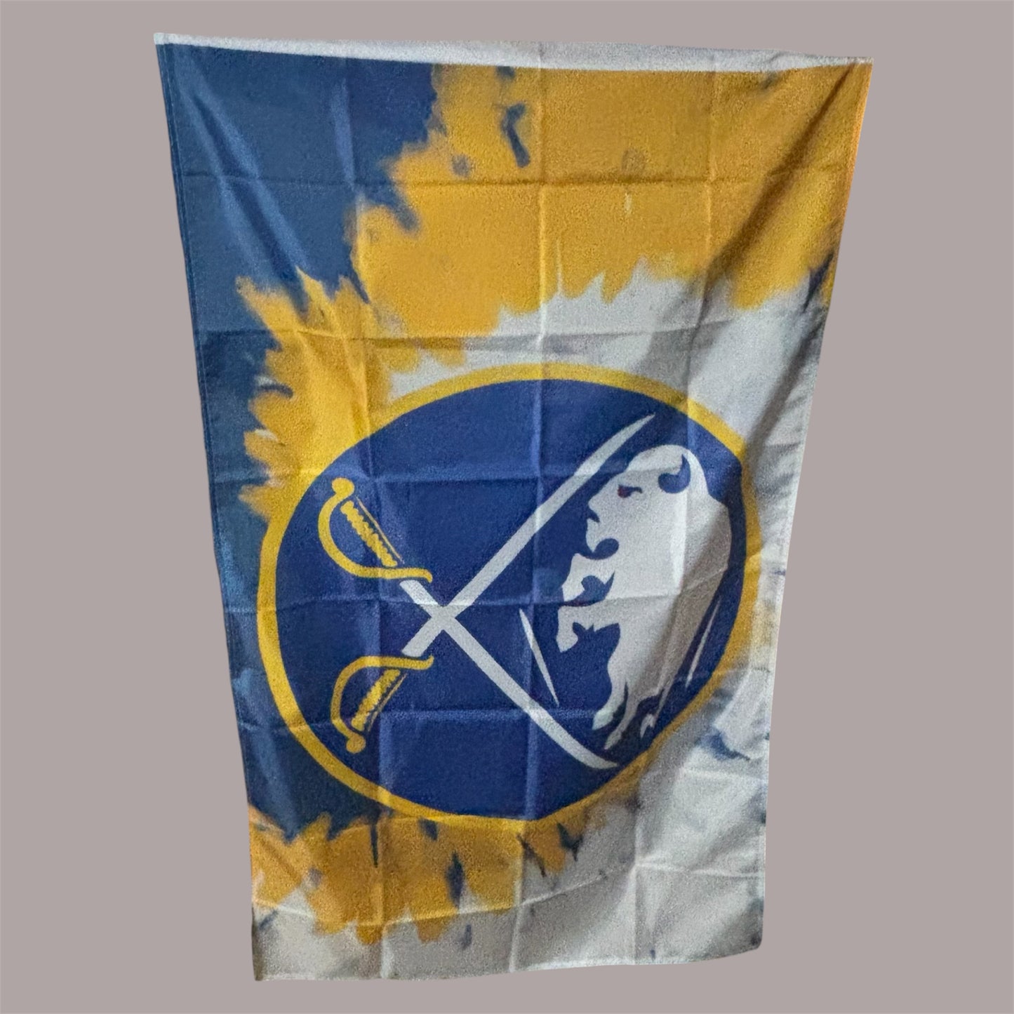 Buffalo Sabres Blue & Gold Tye Dye Flag