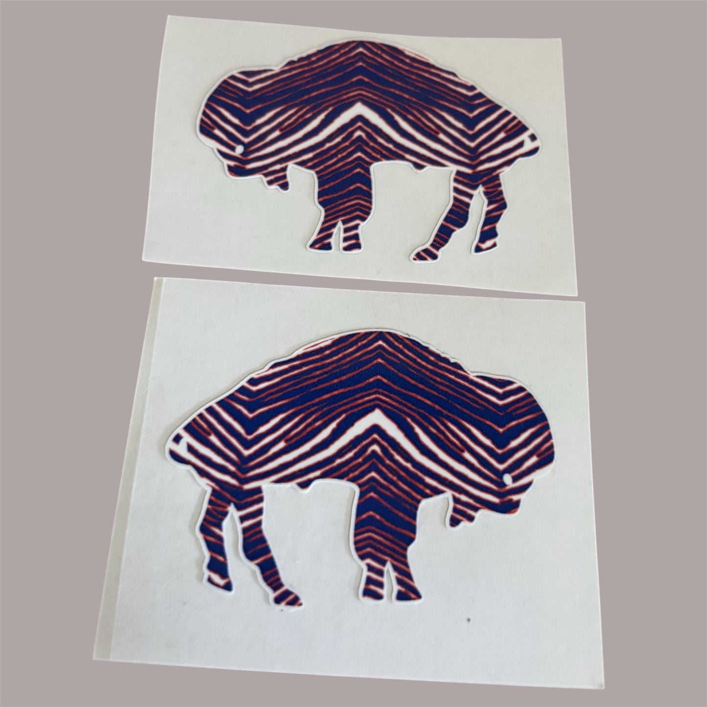 Zubaz Standing Buffalo Mini Helmet Decals