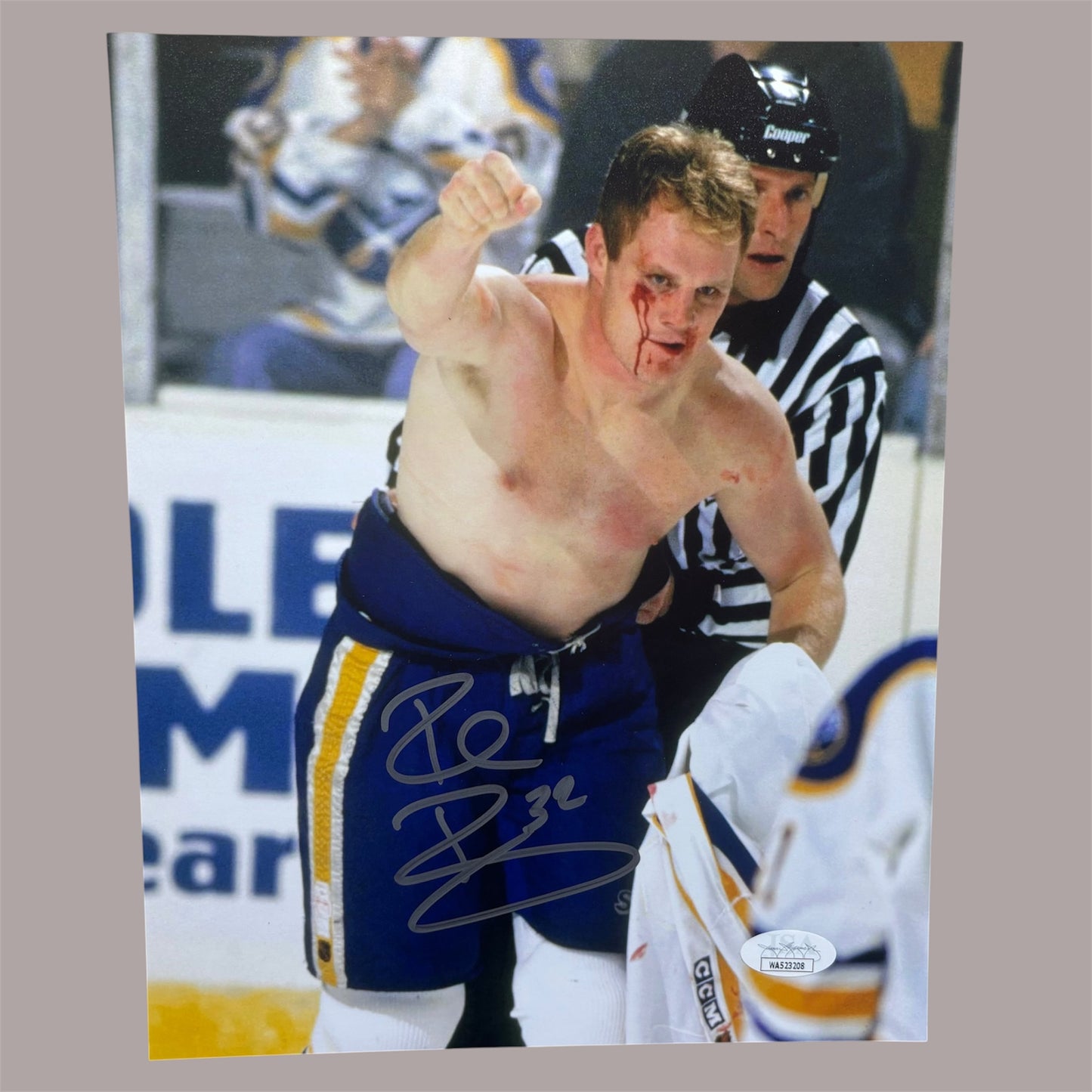 Rob Ray Signed Buffalo Sabres 8x10