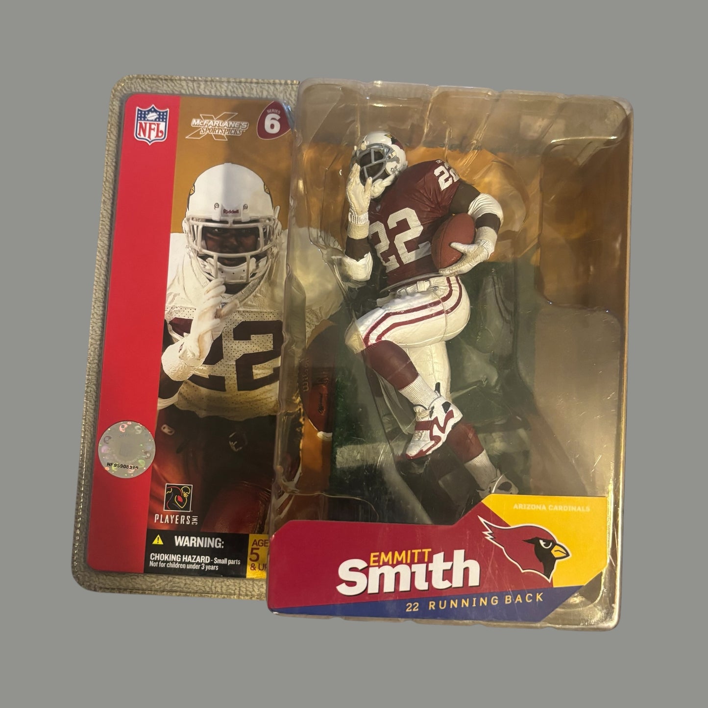 Emmitt Smith Cardinals Red McFarlane