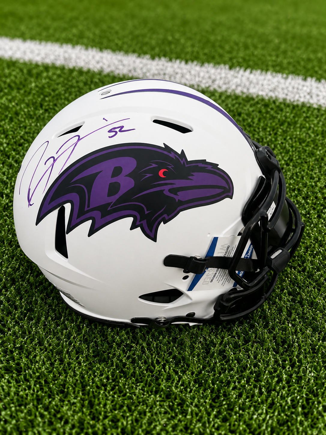 Ray Lewis Signed Baltimore Ravens Lunar Authentic