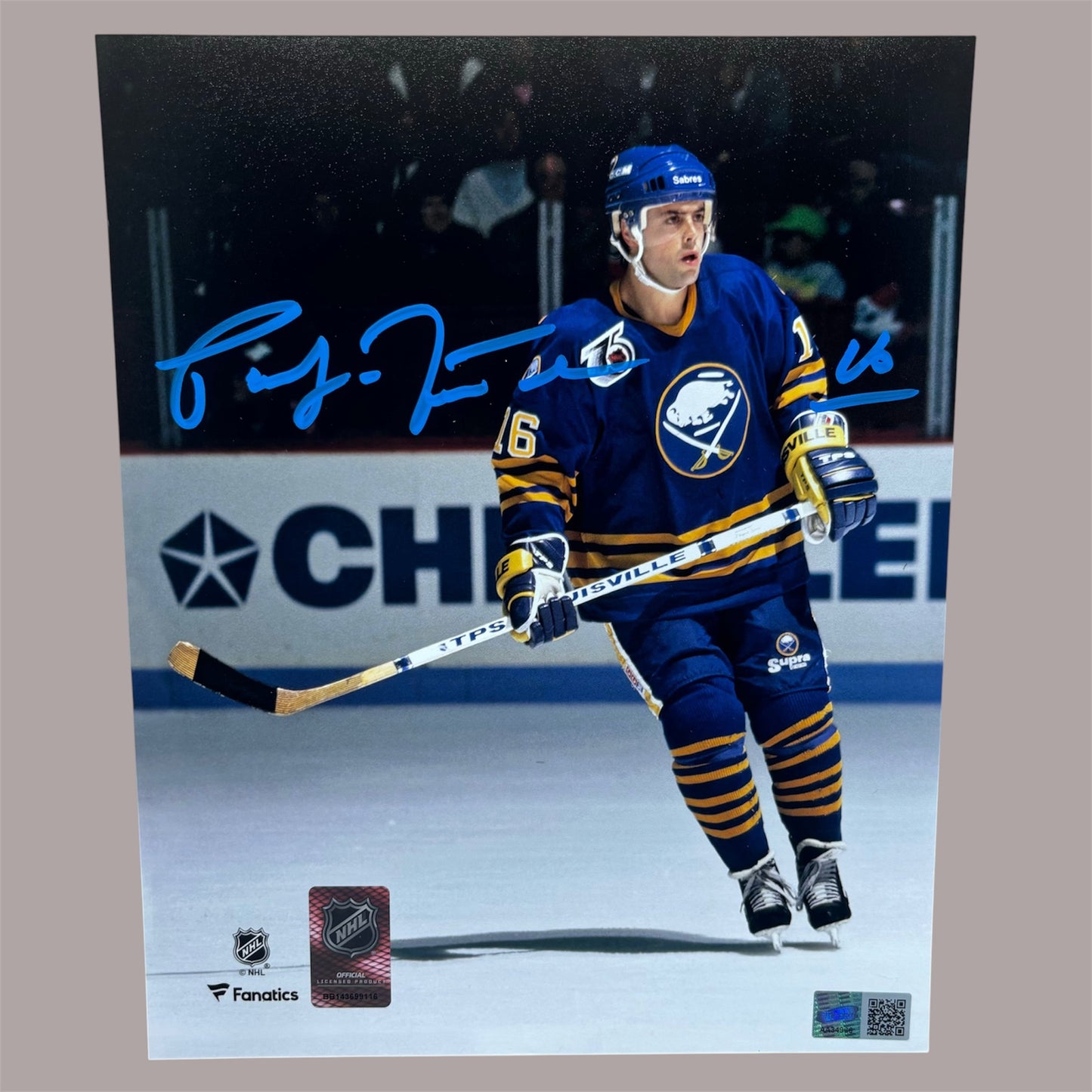 Pat Lafountaine Signed Buffalo Sabres 8x10