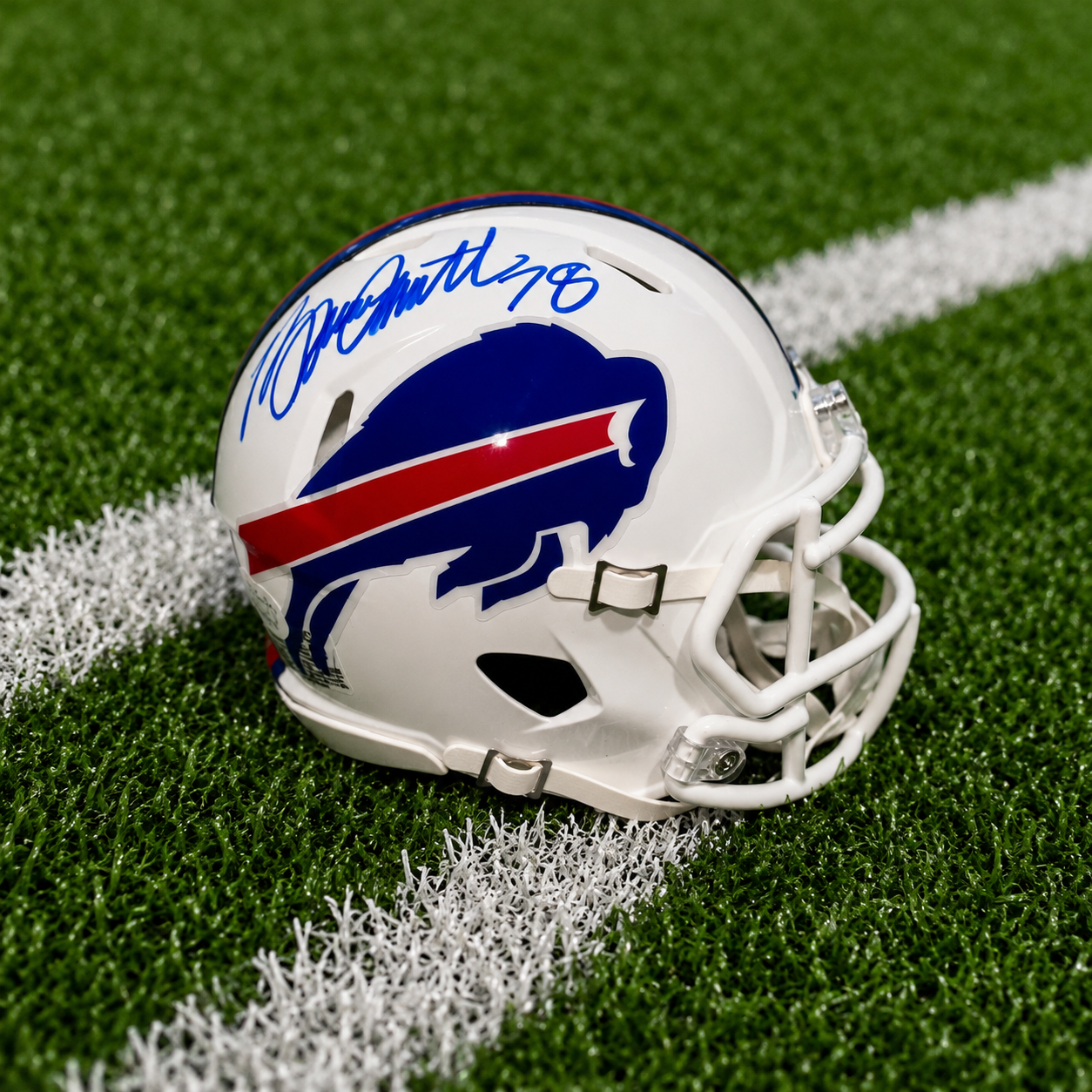 Bruce Smith Signed Buffalo Bills Speed Mini