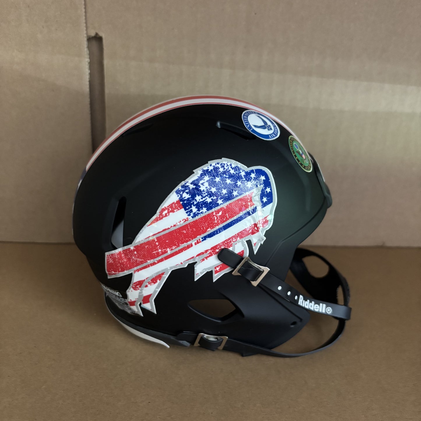 Unsigned Buffalo Bills American Mini Helmet Matte Black