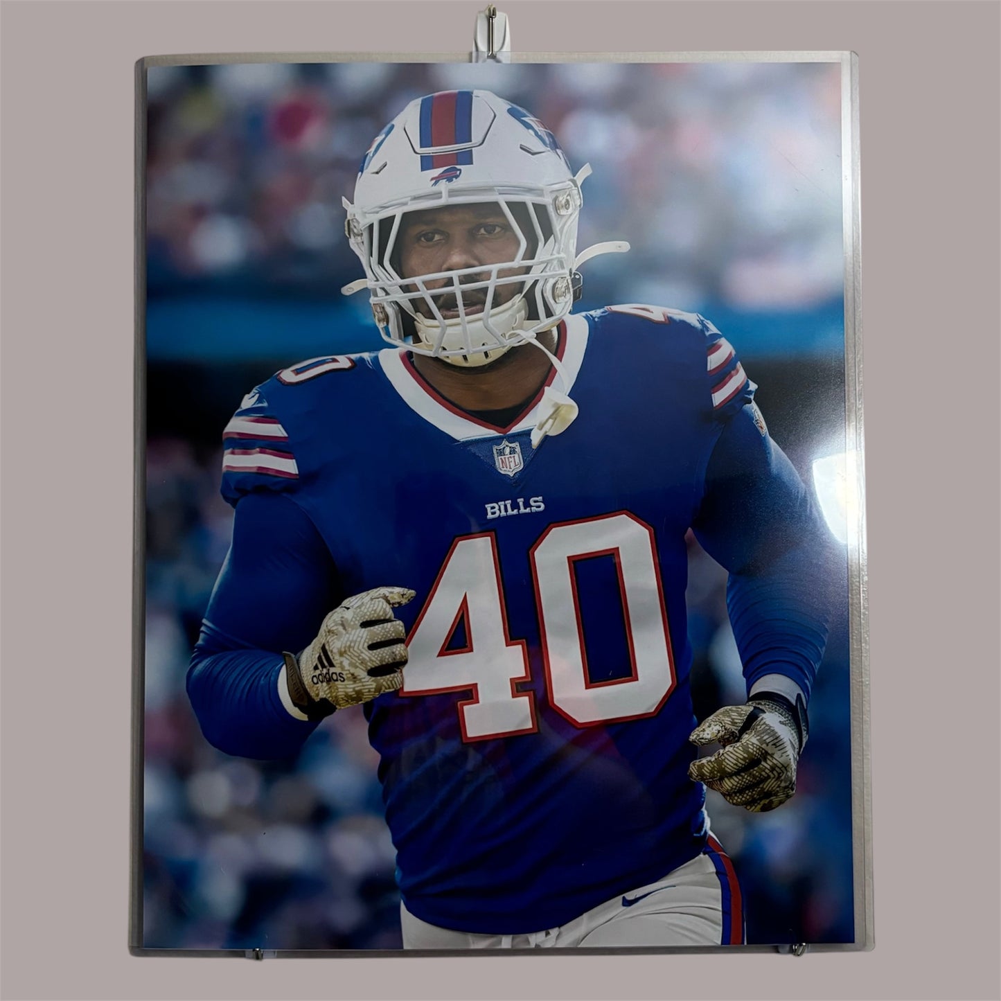 Von Miller Unsigned 16x20 Buffalo Bills Poster Front