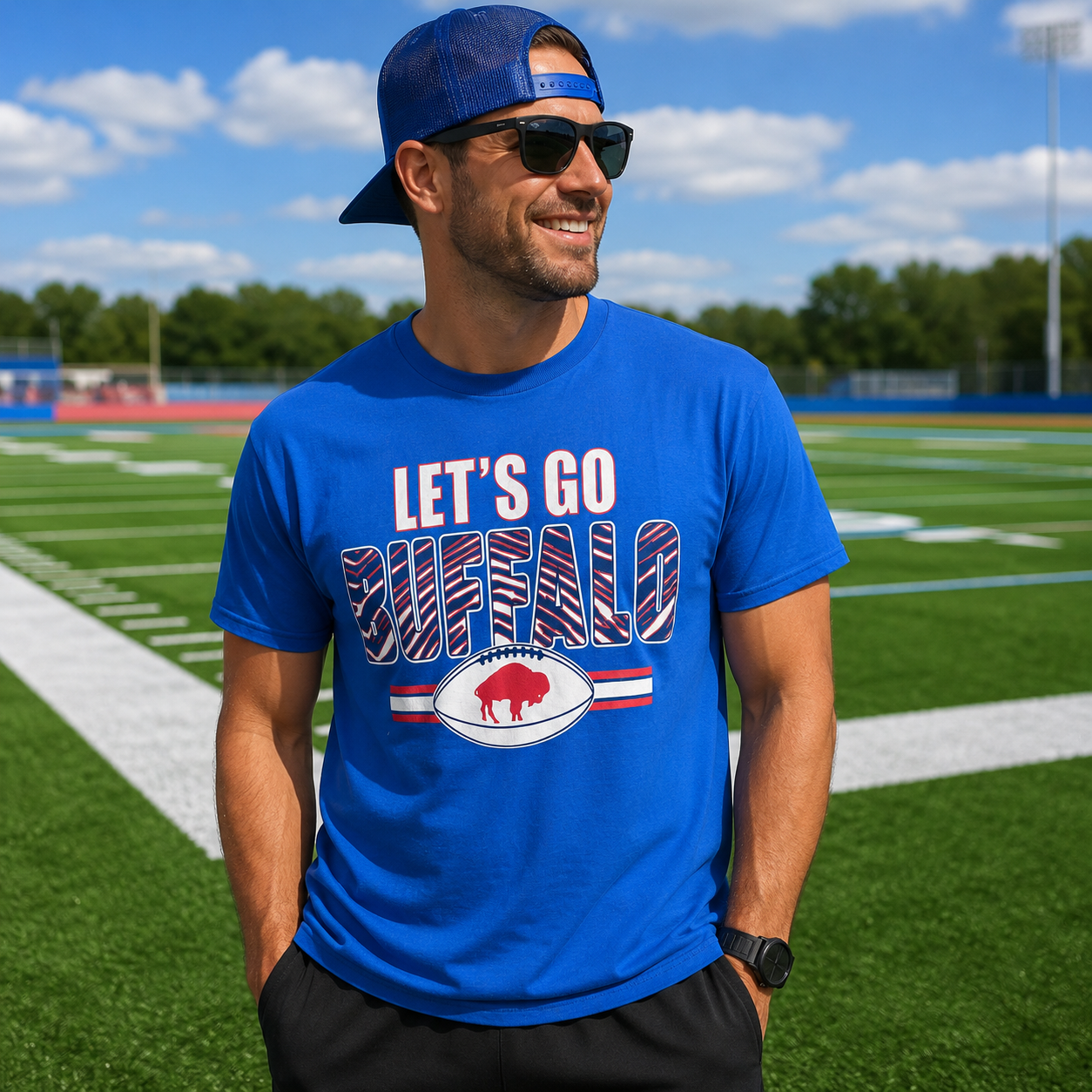 Lets Go Buffalo (Bills) Short Sleeve