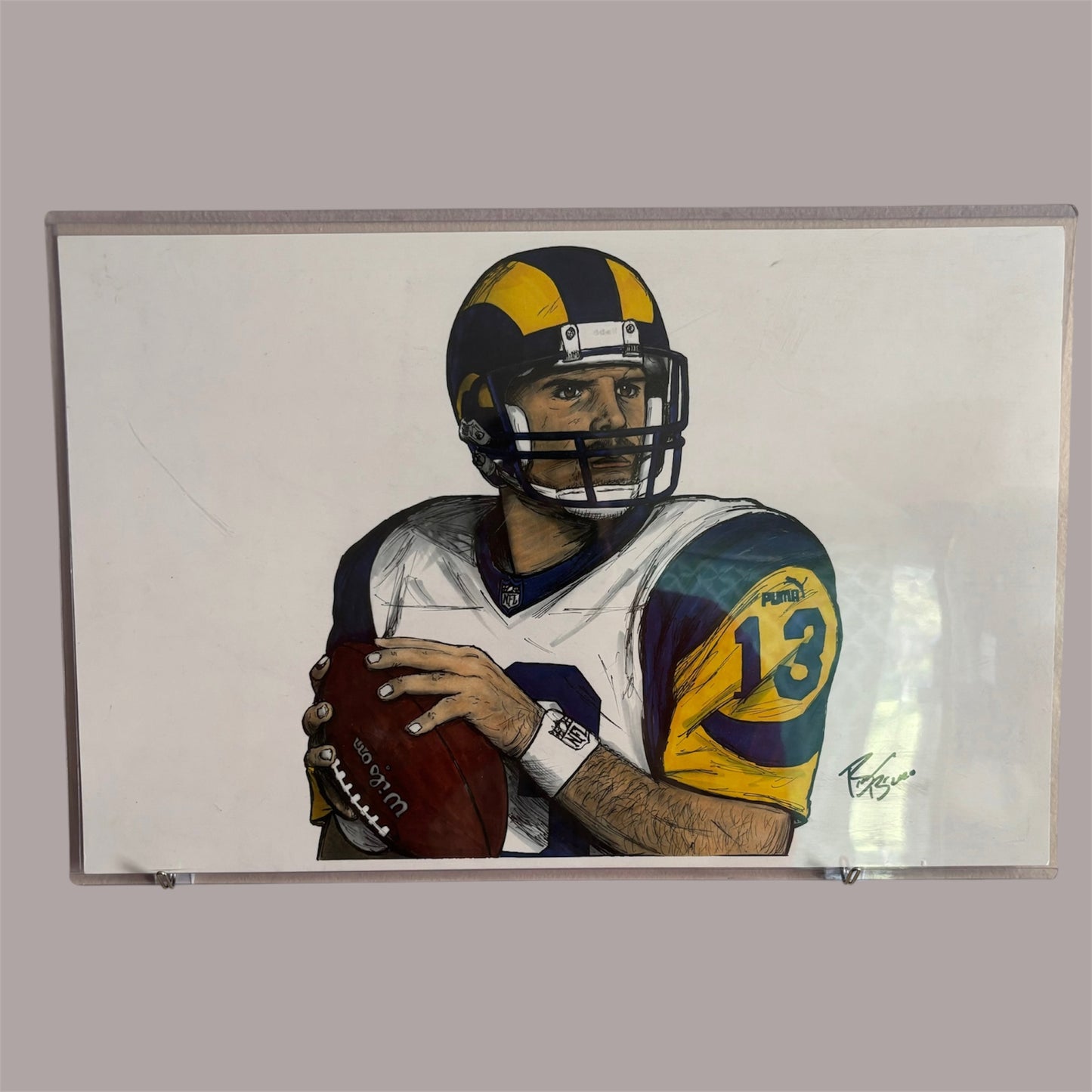 Kurt Warner St. Louis Rams 11x17 Poster