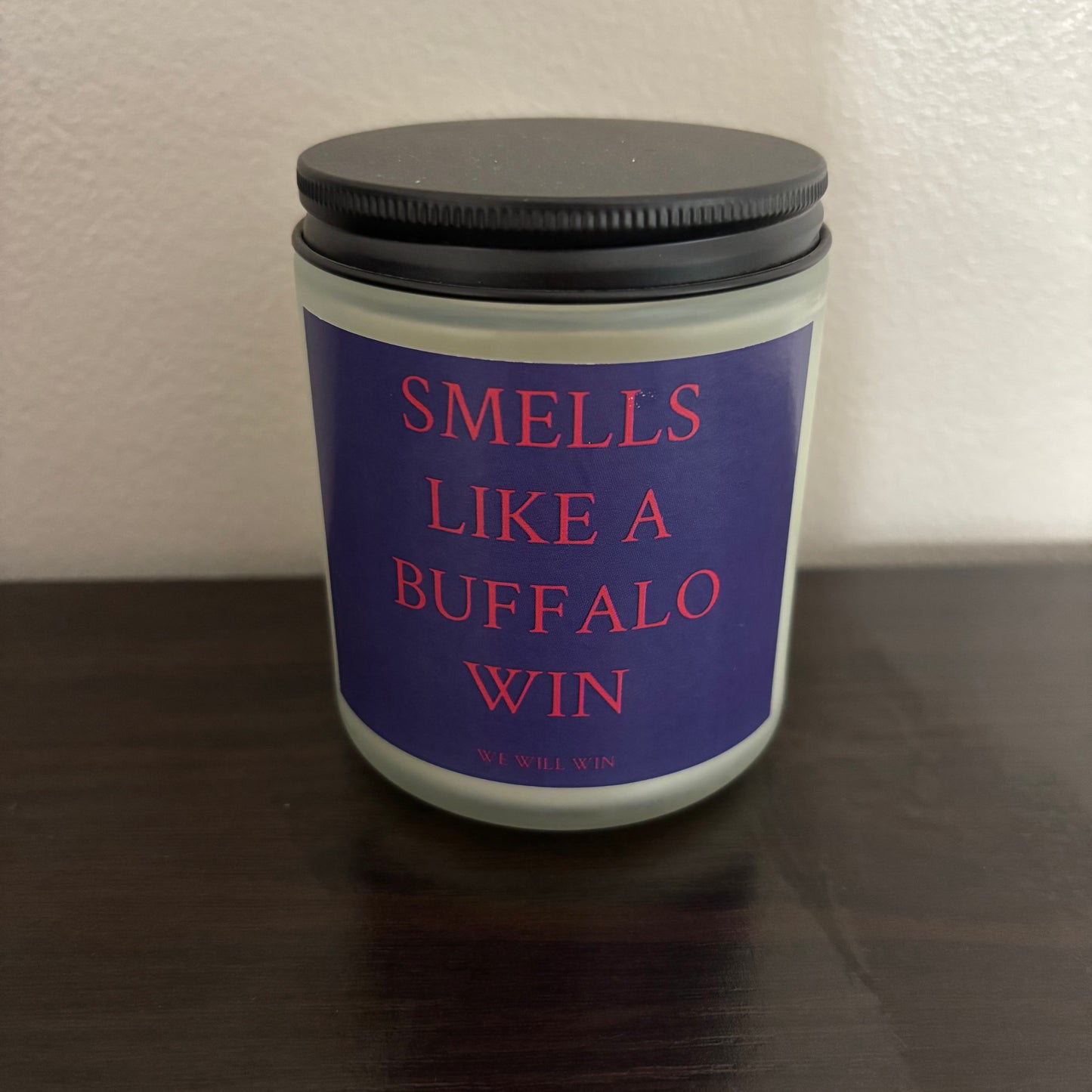Bills Win Candle
