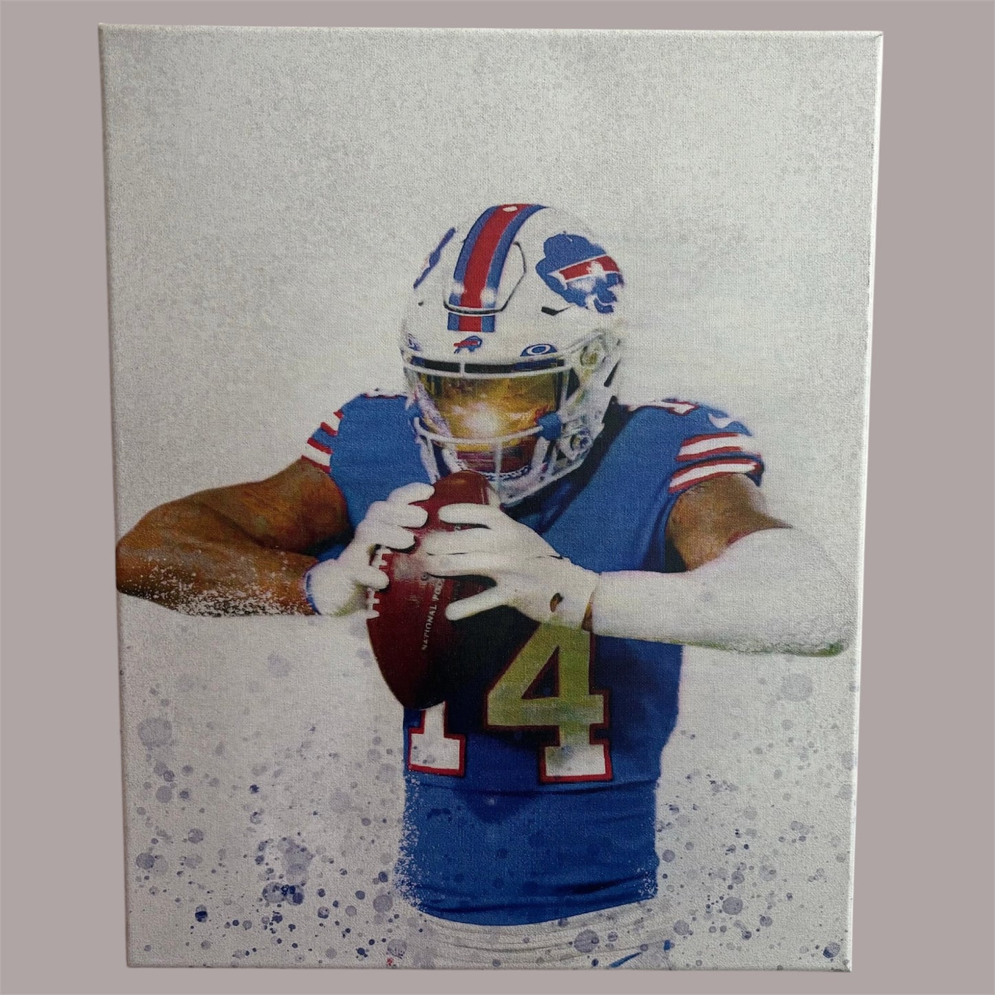 Stephon Diggs Buffalo Bills Pressure Canvas