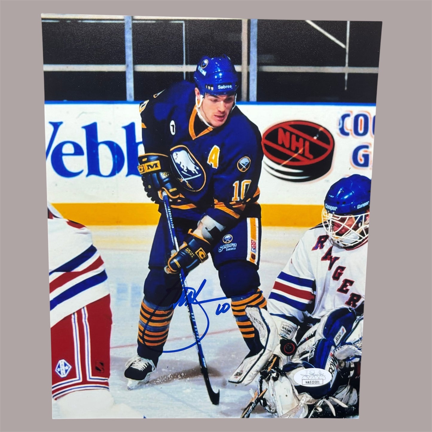 Brad May Signed Buffalo Sabres 8x10 (Skating)
