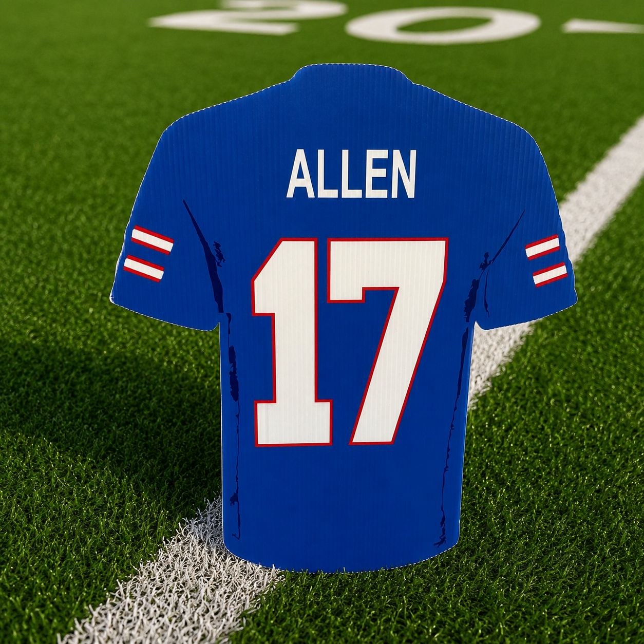 Josh Allen Jersey Yard Sign