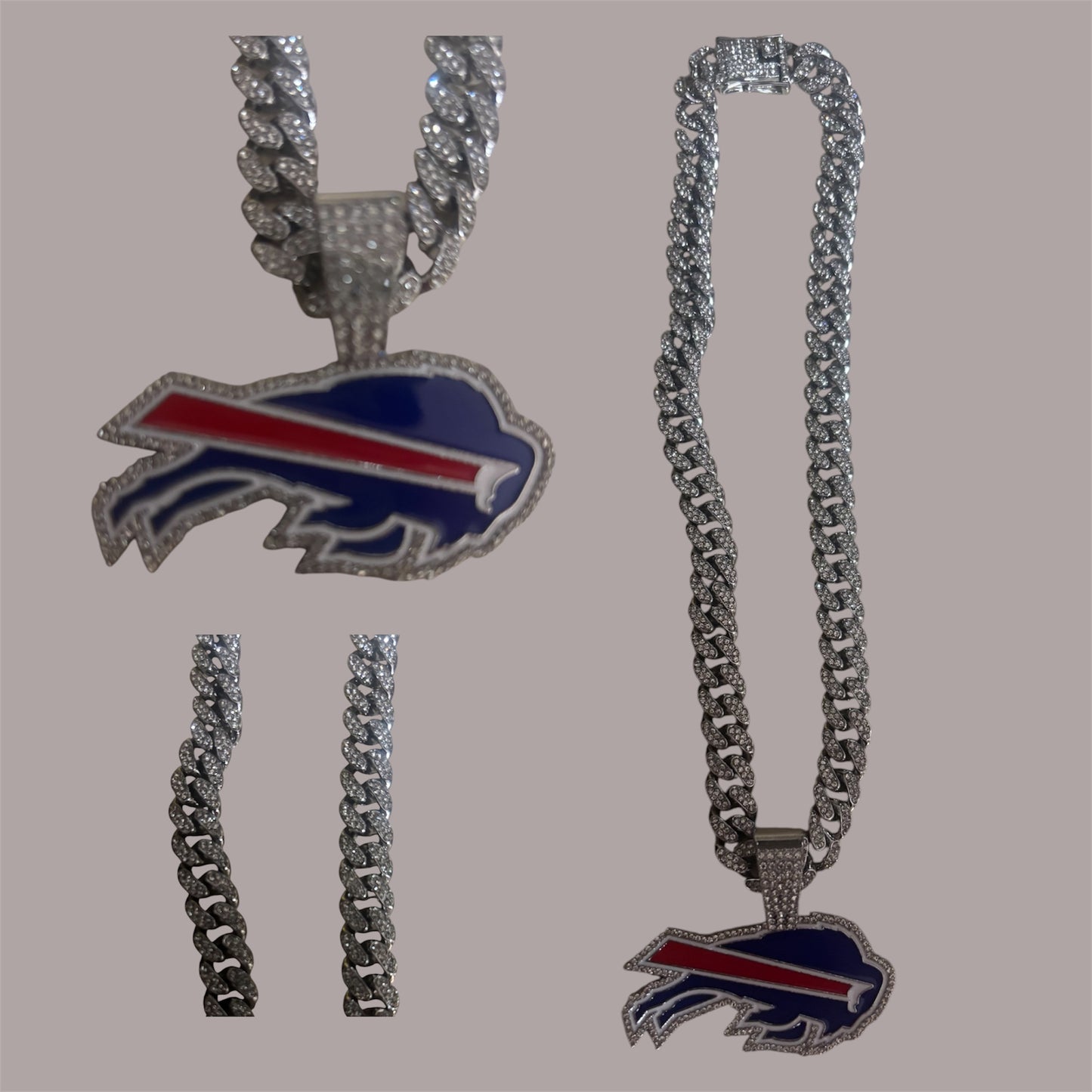 Buffalo Bills Plated Alloy Iced Chains