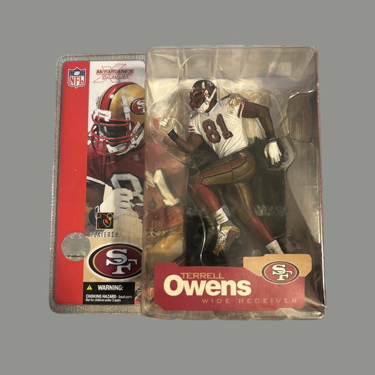 Terrell Owens 49ers White McFarlane