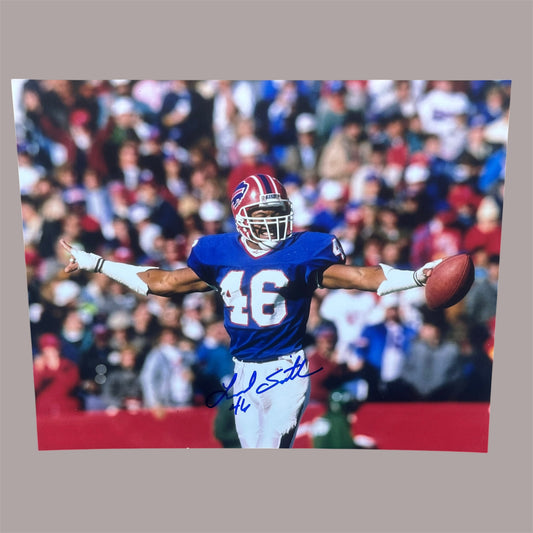 Leonard Smith Signed Buffalo Bills 8x10