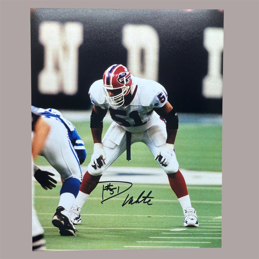 David White Signed Buffalo Bills 8x10