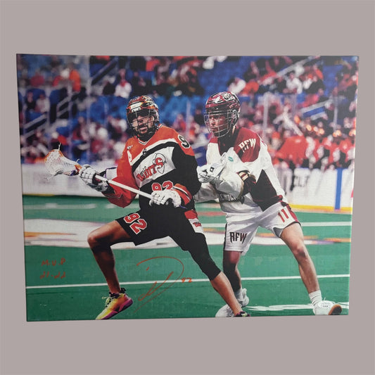Dhane Smith Signed Buffalo Bandits 16x20 Canvas (MVP)
