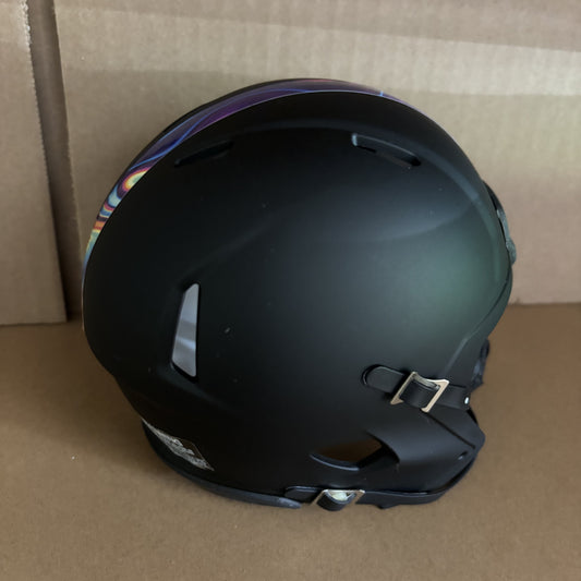 Unsigned Matte Black Mini Helmet - Decals & Mask Included