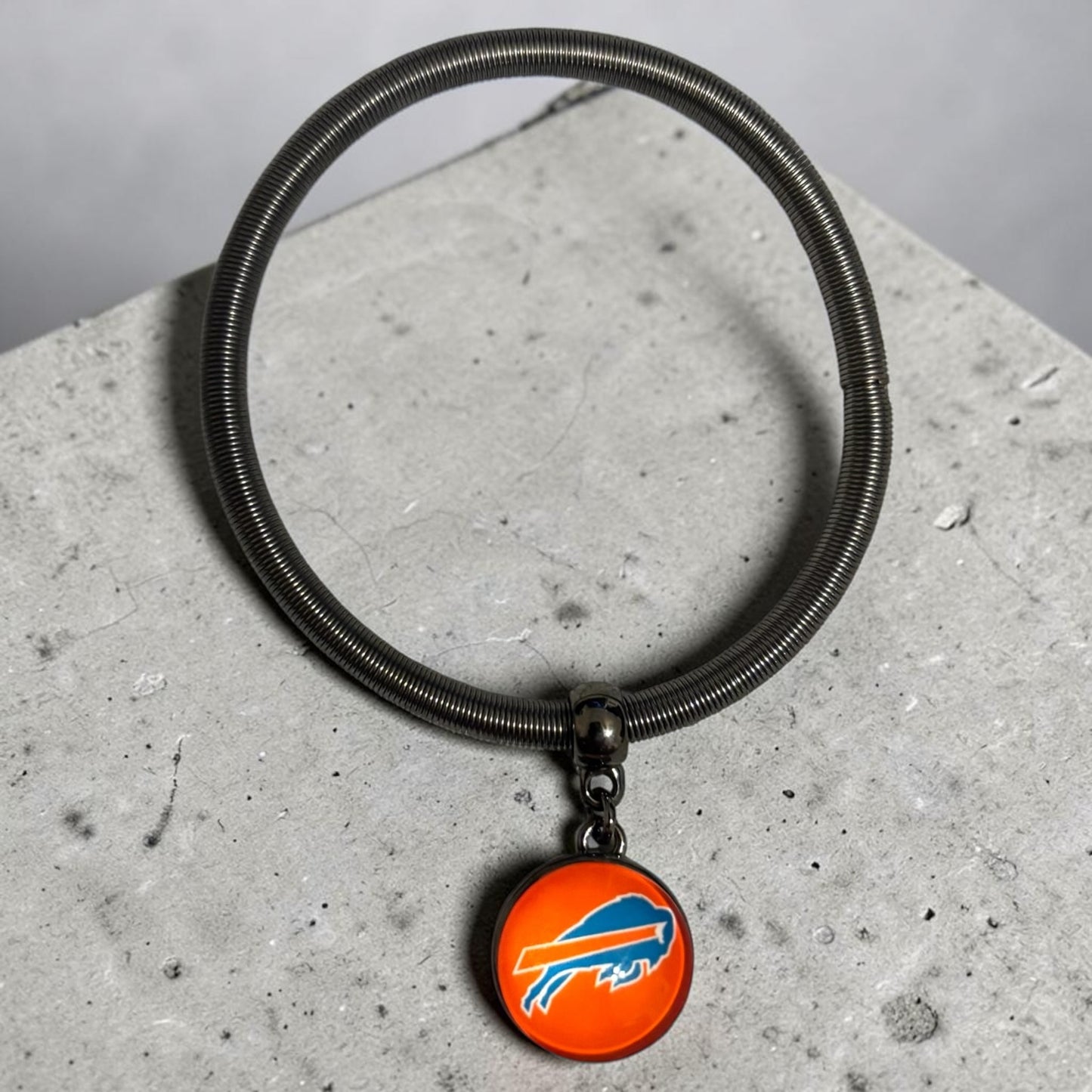 Coil Snap Charm Bracelet