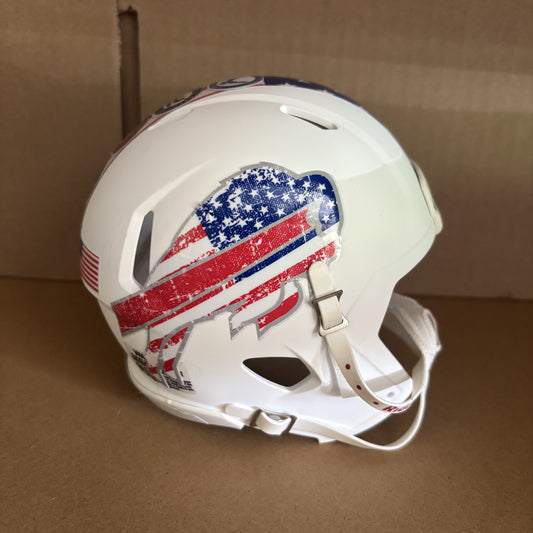 Unsigned Buffalo Bills American Mini Helmet Matte White