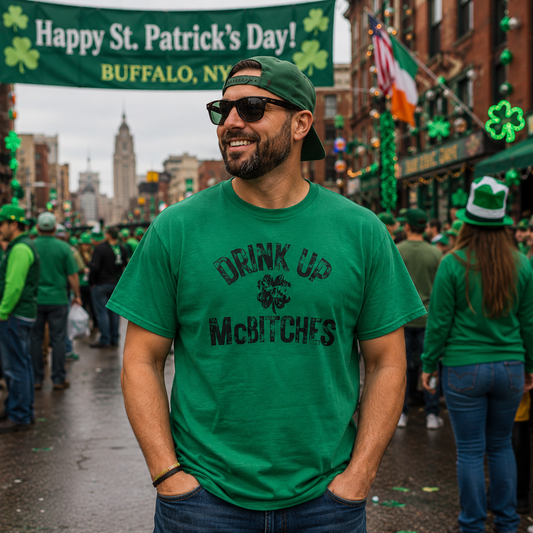 SS - Drink Up McBitches Black on Green