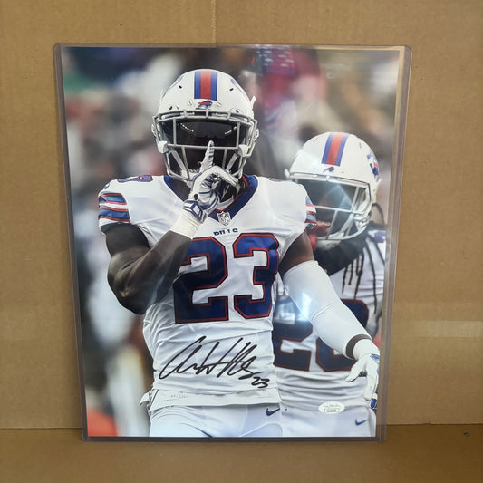 Aaron Williams Signed Bills 11x14