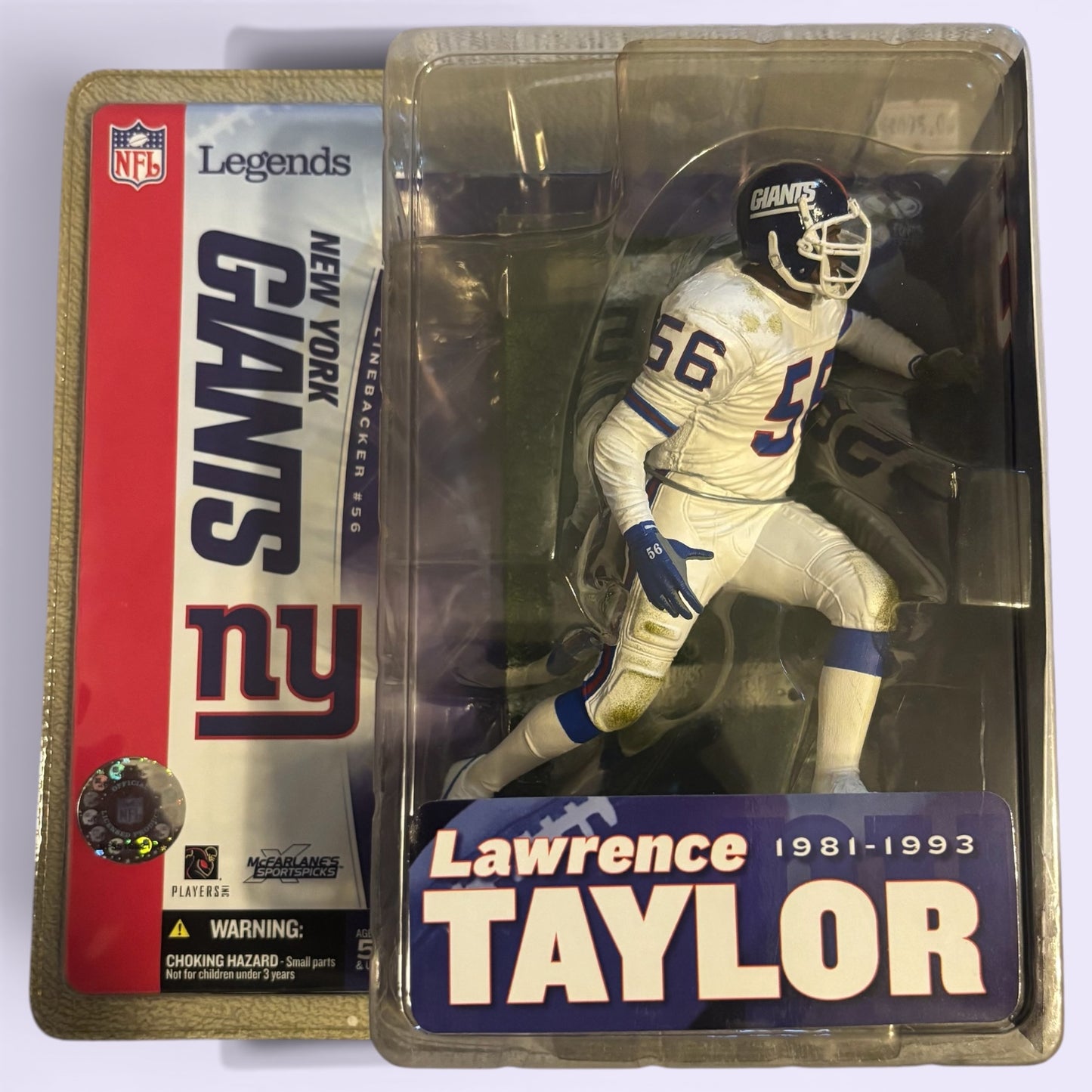 Lawrence Taylor Giants White McFarlane