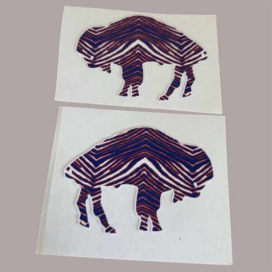 Zubaz Standing Buffalo Mini Helmet Decals