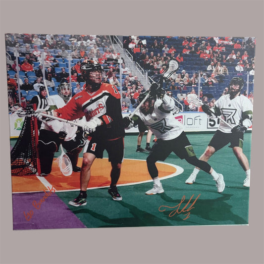 Tehoka Nanticoke Signed Buffalo Bandits 16x20 Canvas (Knighthawks - Go Bandits)