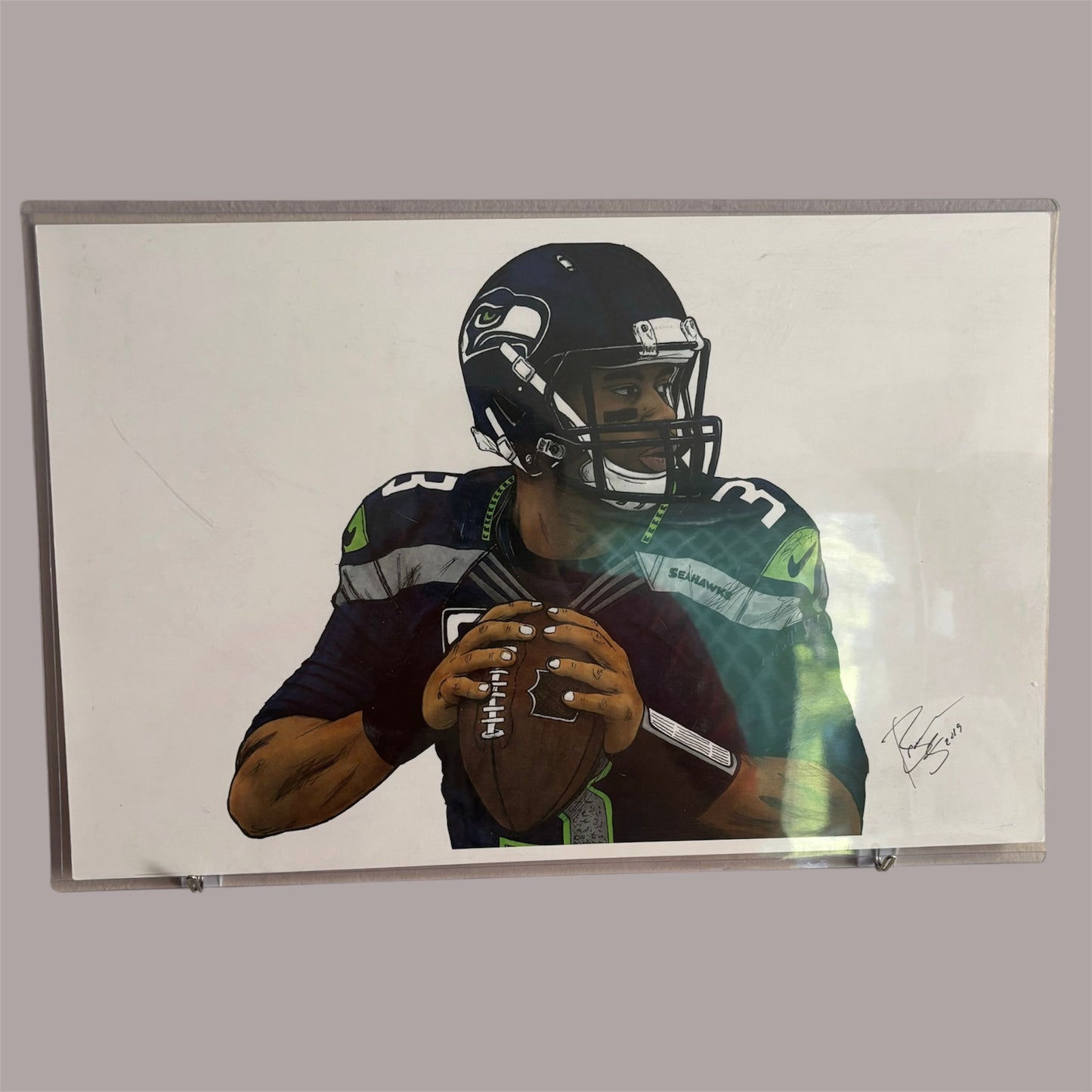 Russell Wilson Seattle Seahawks 11x17 Poster