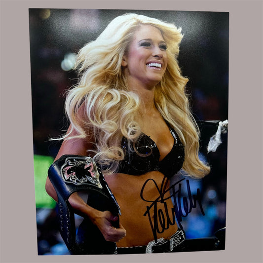 Kelly Kelly Signed 8x10 Black