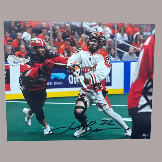 Josh Byrne Signed Buffalo Bandits 8x10 (Pressure Shot)