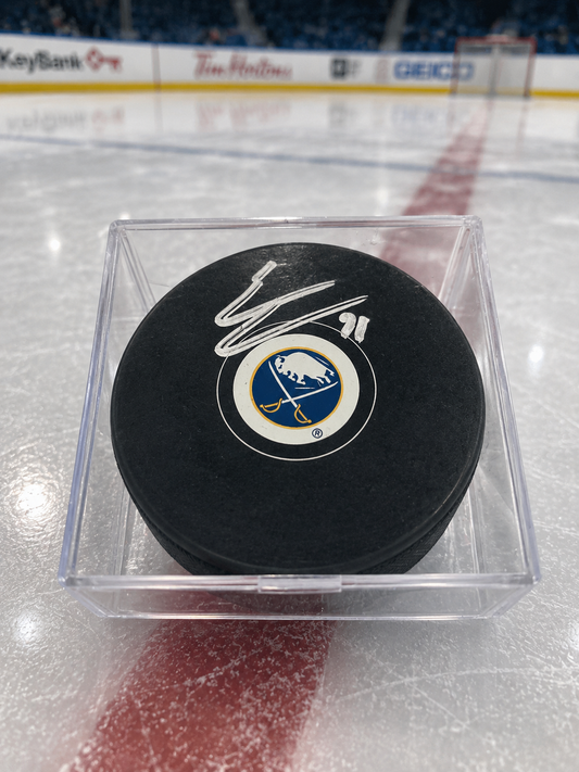 Eric Comrie Signed Buffalo Sabres Puck