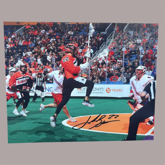 Josh Byrne Signed Buffalo Bandits 8x10 (Air Byrne)