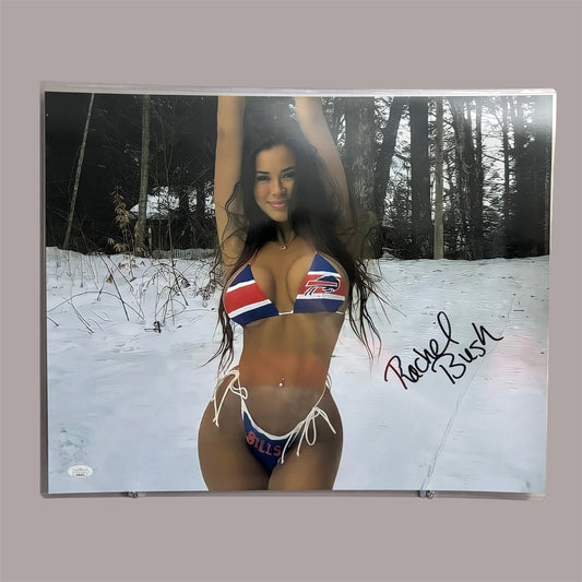 Rachel Bush Signed Buffalo Bills 16x20