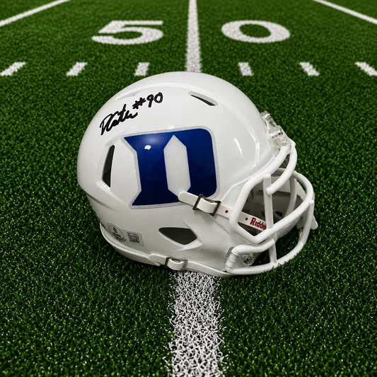 Dewayne Carter Signed Duke Blue Devils Mini