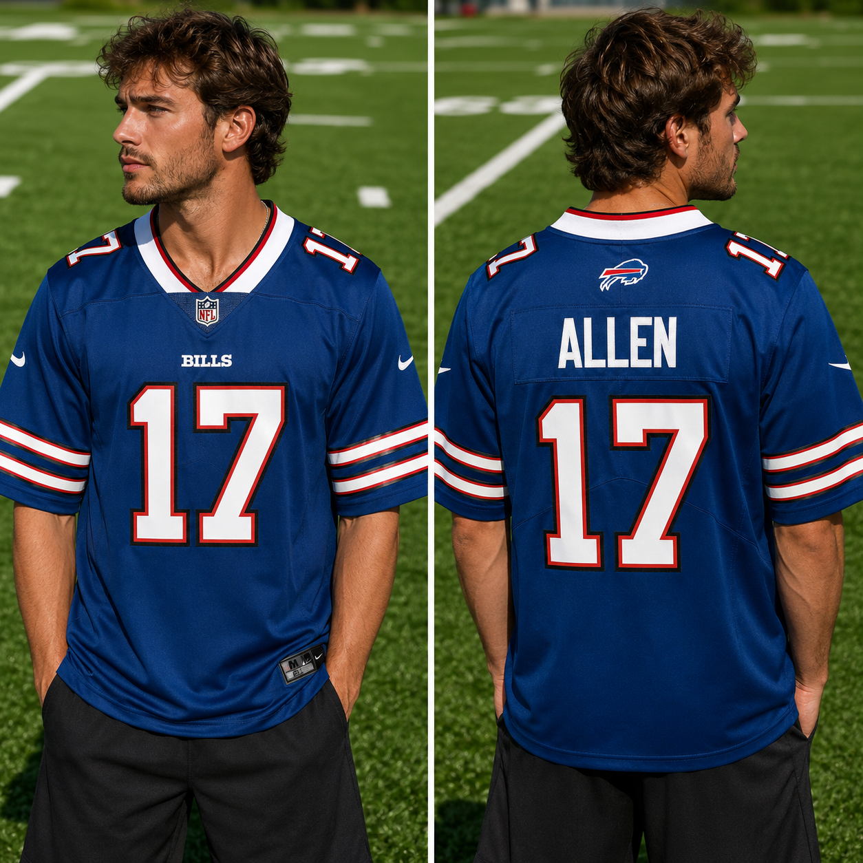 Josh Allen Blue Jersey