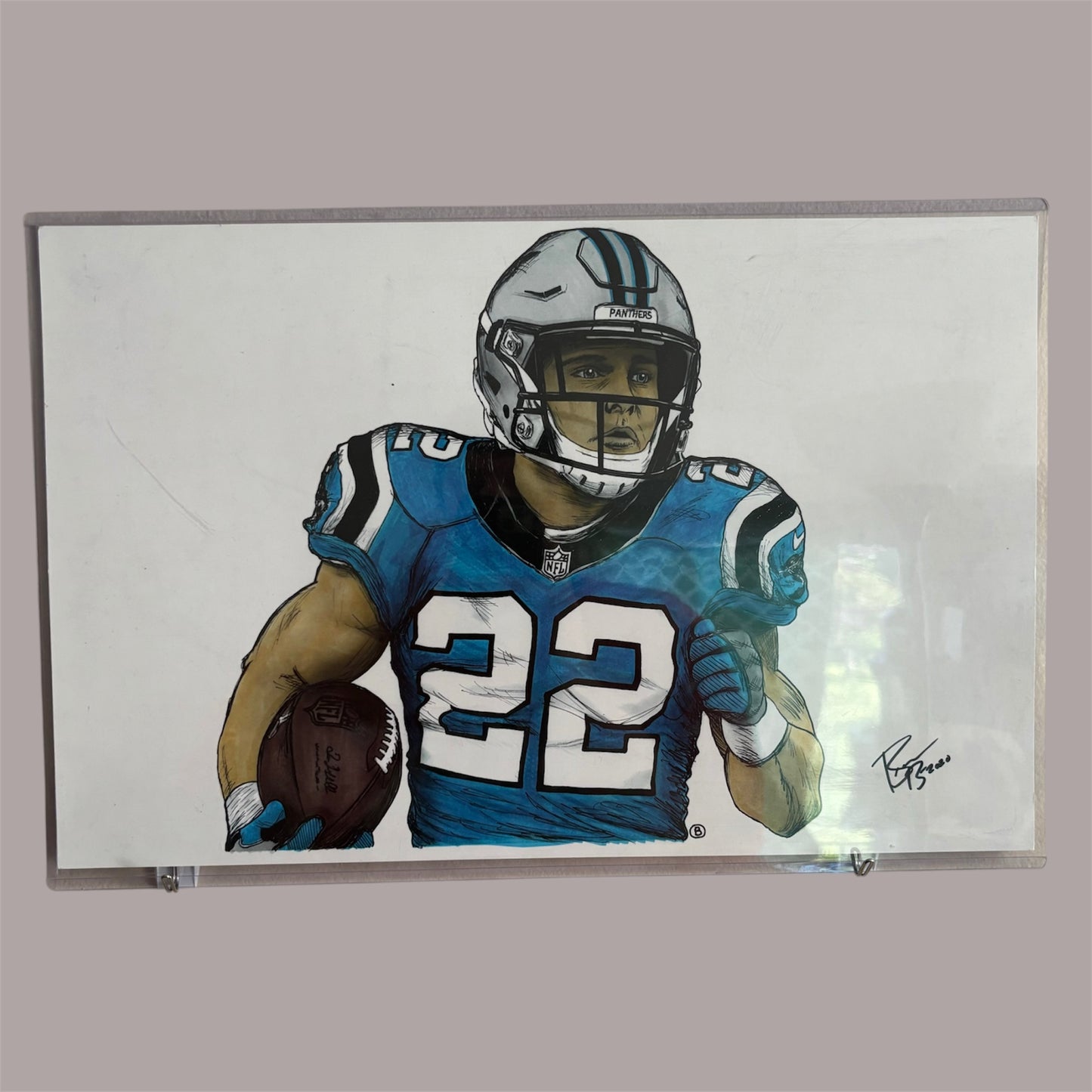 Christian McCaffrey Carolina Panthers 11x17 Poster