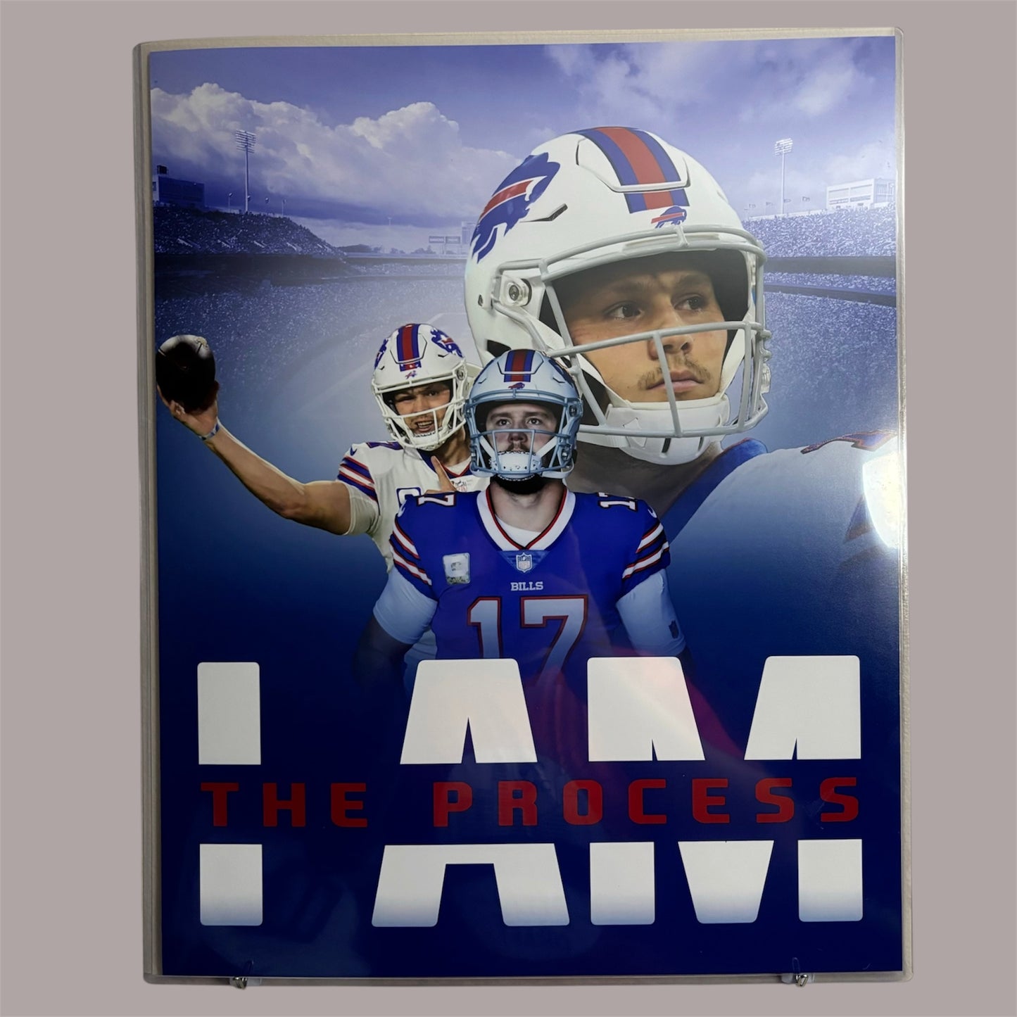 Josh Allen I Am The Process Unsigned 16x20 Poster