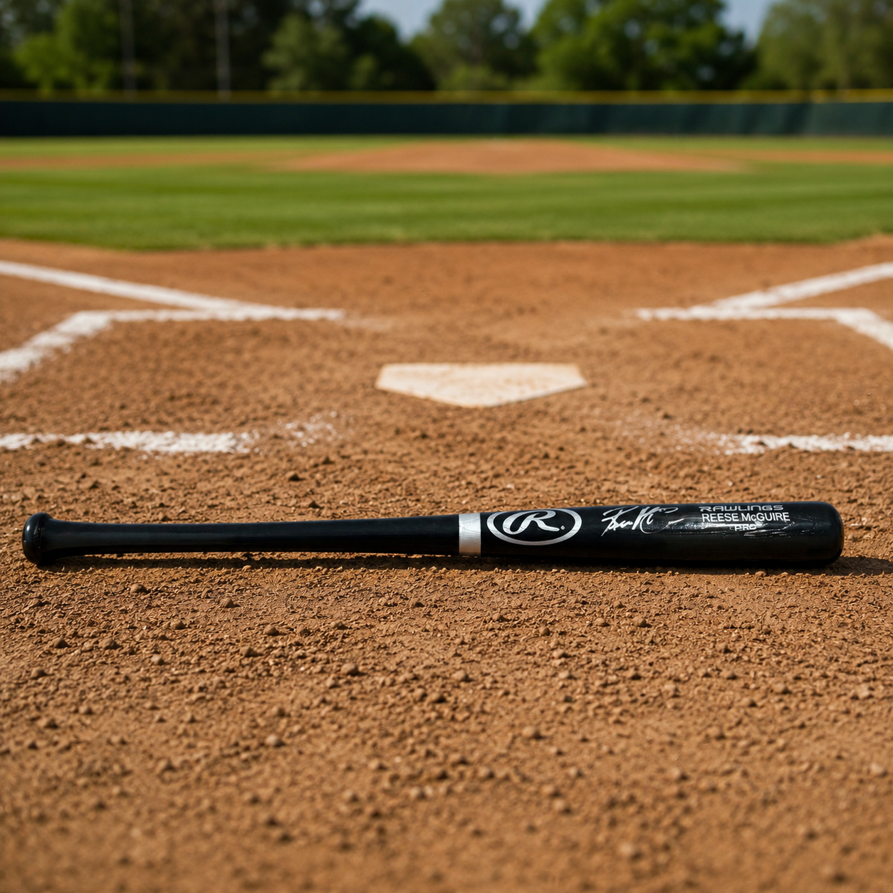Reese McGuire Signed Baseball Bat
