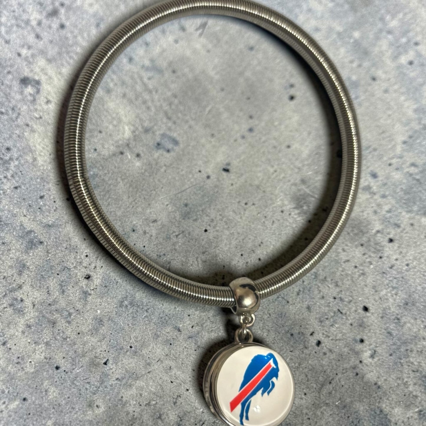 Coil Snap Charm Bracelet