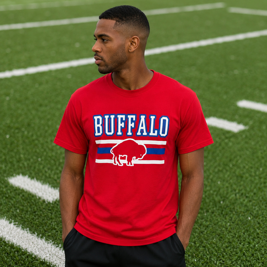 Buffalo Stripe SS & Hoodie