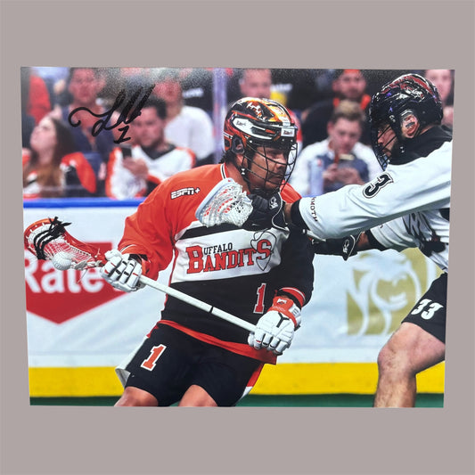 Tehoka Nanticoke Signed Buffalo Bandits 8x10 (Tough)