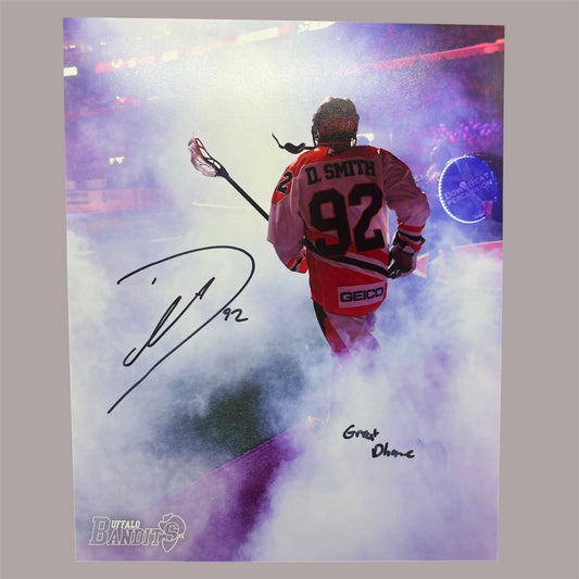 Dhane Smith Signed Buffalo Bandits 8x10 with Inscription