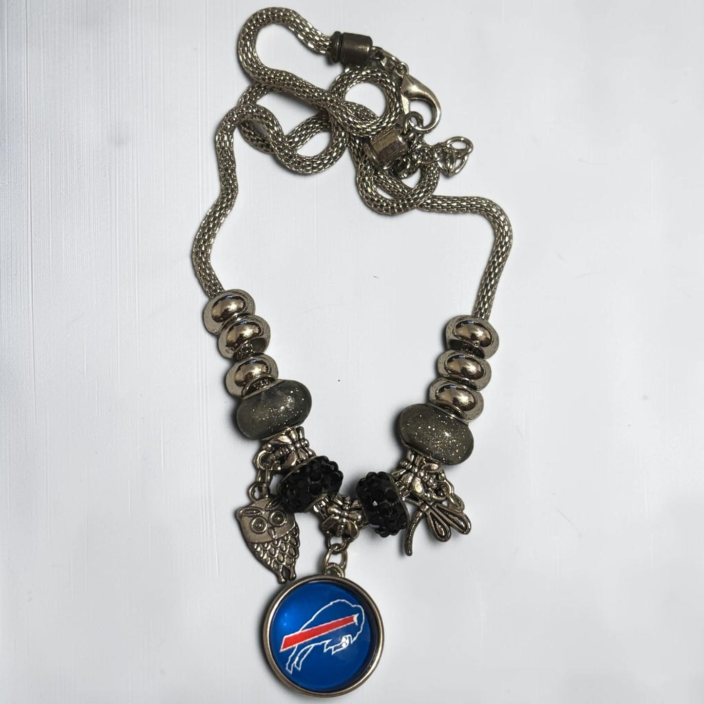 Pand Style Snap Charm Necklace