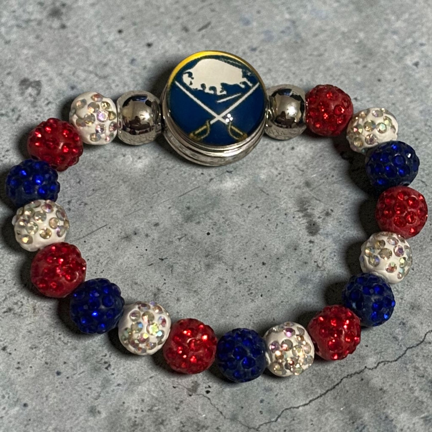 American Beaded Snap Bracelet