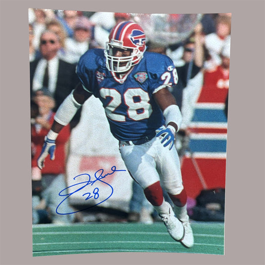 Larry Kinabrew Signed Buffalo Bills 8x10