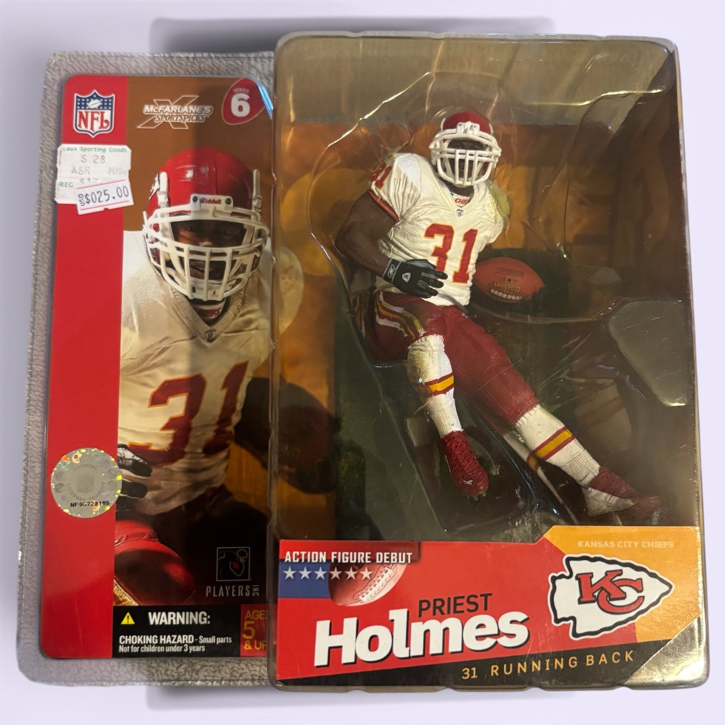 Priest Holmes Chiefs White McFarlane