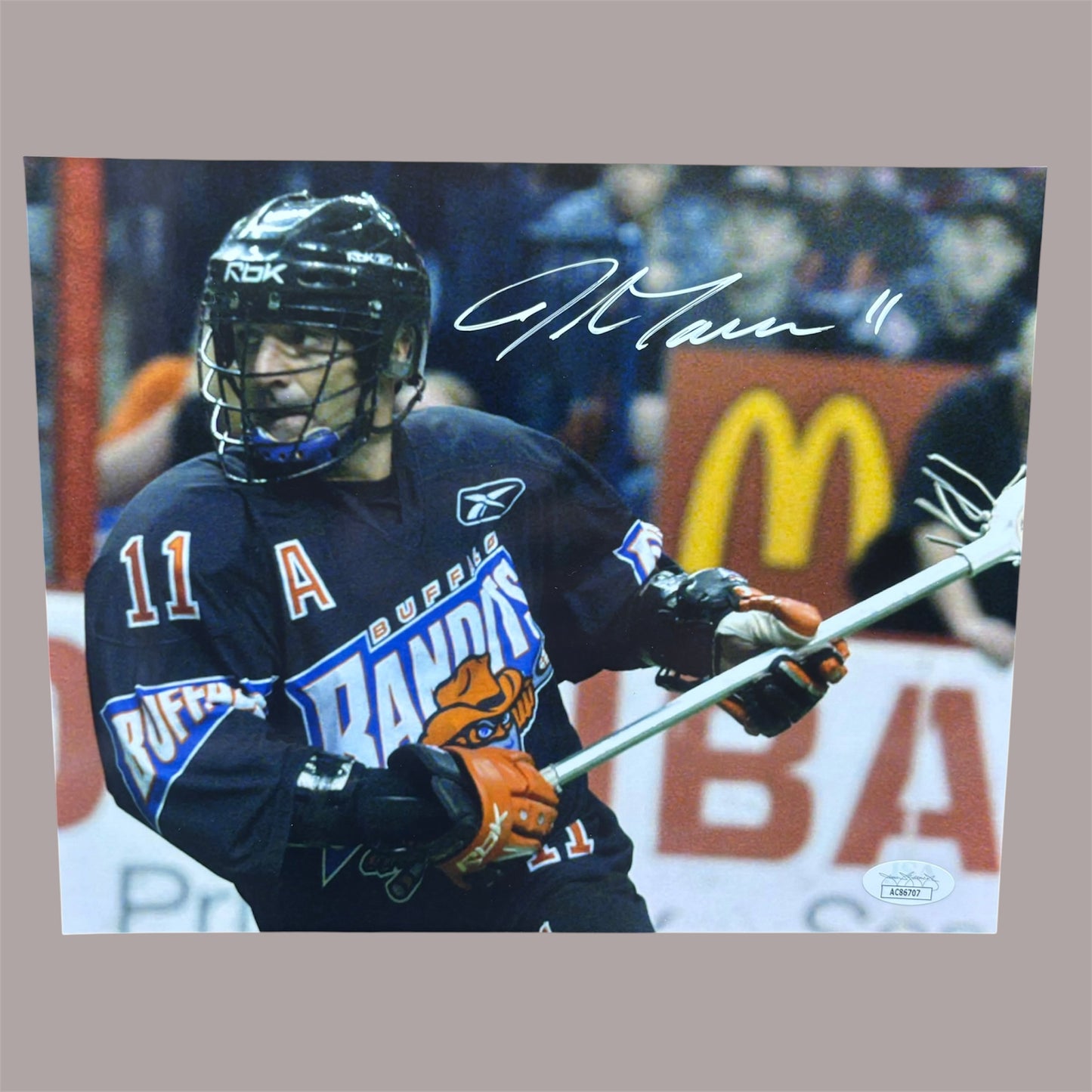 John Tavares Signed Buffalo Bandits 8x10 (Torso)