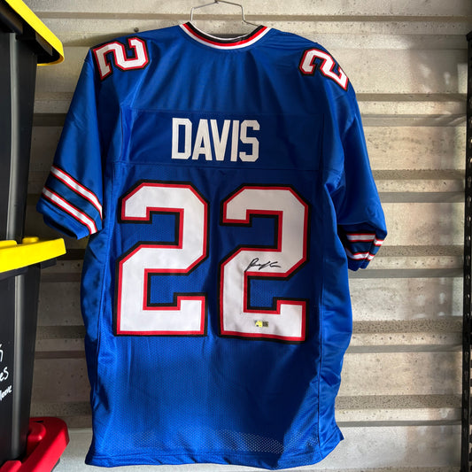 Ray Davis Signed Buffalo Bills Jersey